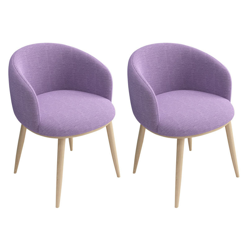 Silla de comedor tapizada casera moderna con respaldo sólido con acabado mate