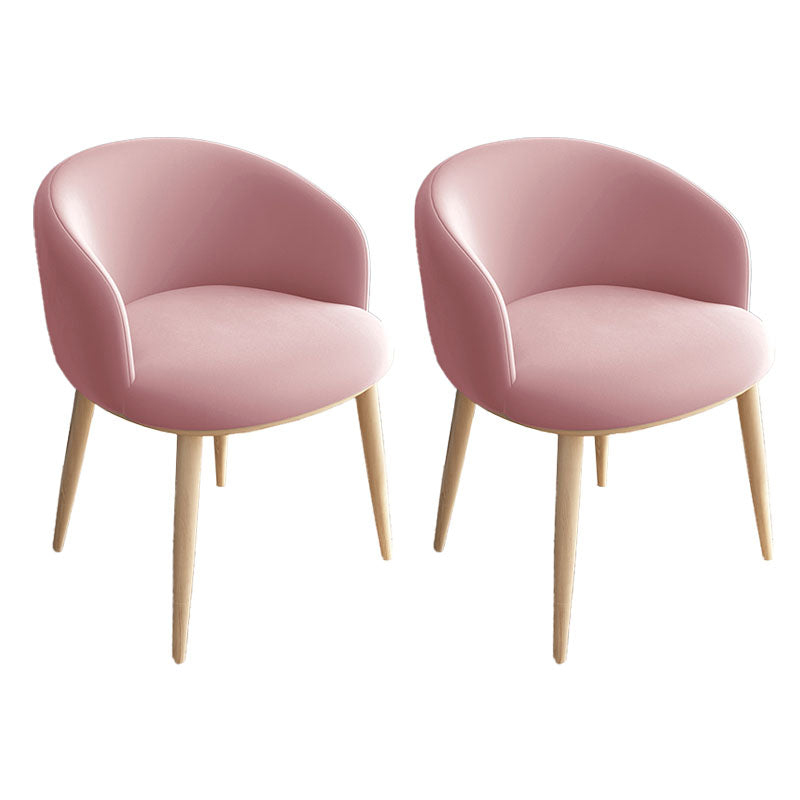 Silla de comedor tapizada casera moderna con respaldo sólido con acabado mate