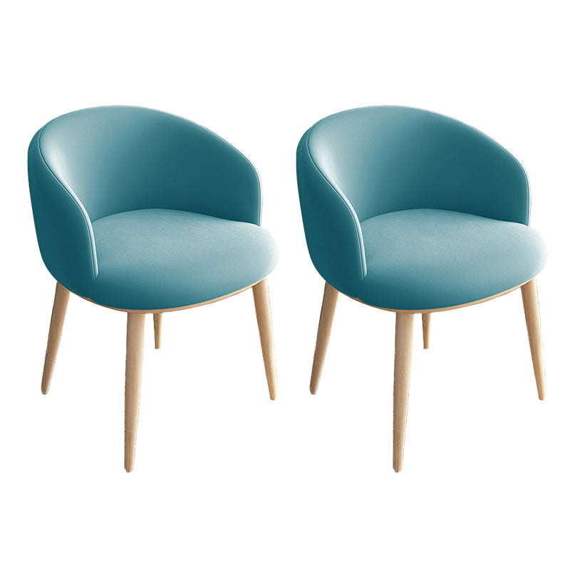 Silla de comedor tapizada casera moderna con respaldo sólido con acabado mate