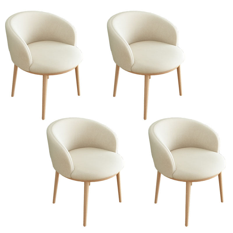 Silla de comedor tapizada casera moderna con respaldo sólido con acabado mate