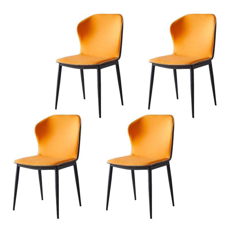 Moderne stijl keuken metalen eetkamerstoel wingback dineren armloze zijstoelen
