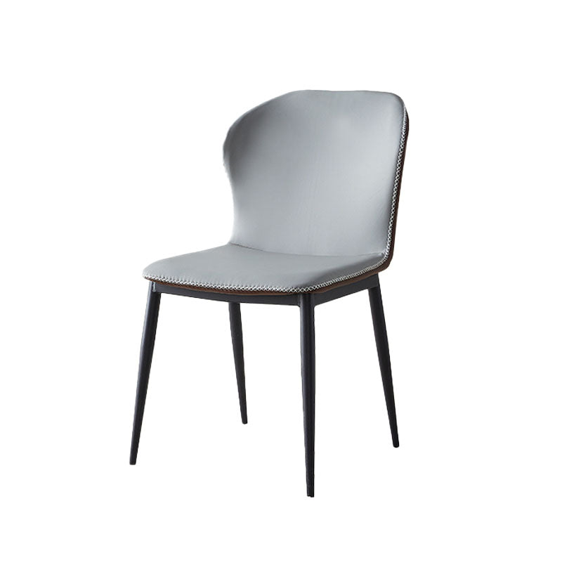 Moderne stijl keuken metalen eetkamerstoel wingback dineren armloze zijstoelen