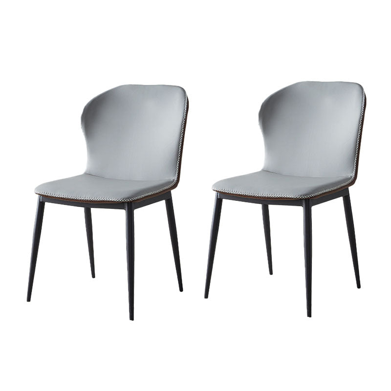 Moderne stijl keuken metalen eetkamerstoel wingback dineren armloze zijstoelen