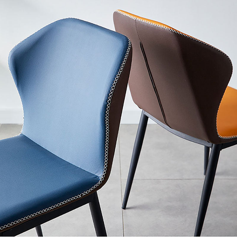 Moderne stijl keuken metalen eetkamerstoel wingback dineren armloze zijstoelen