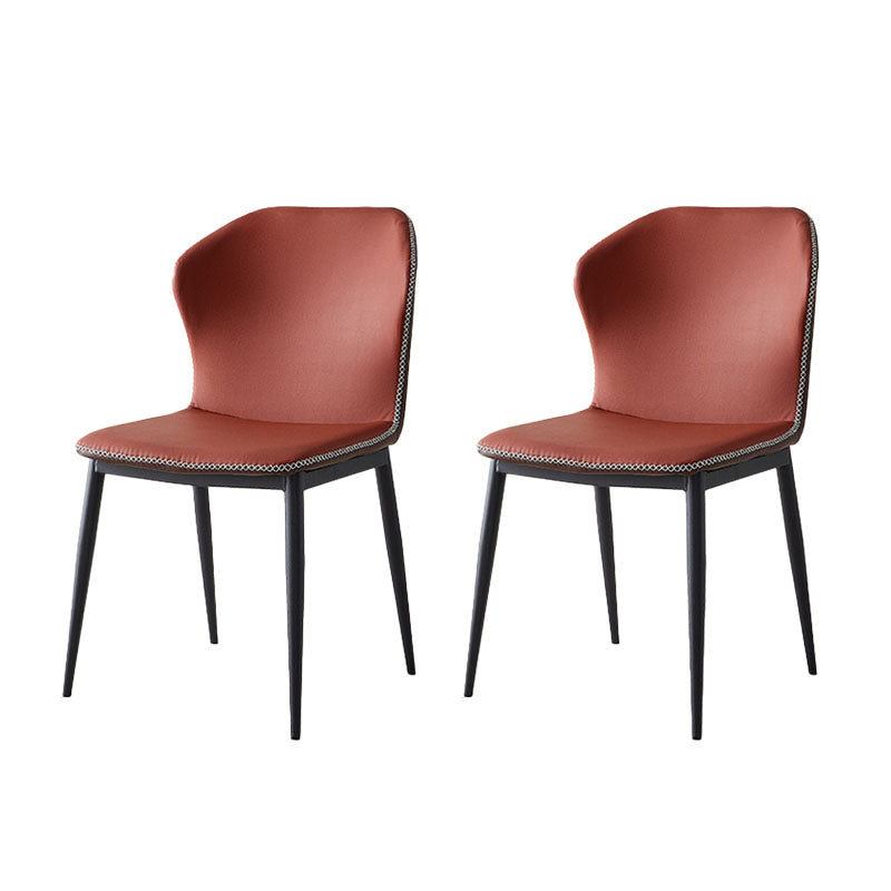 Moderne stijl keuken metalen eetkamerstoel wingback dineren armloze zijstoelen