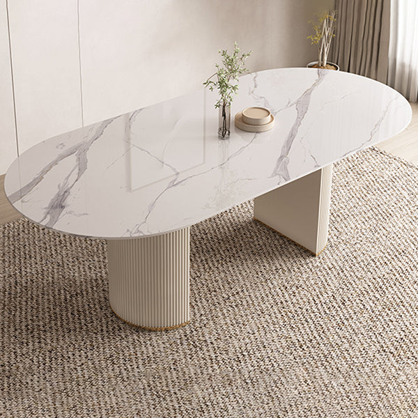 Contemporary 1/4/5/7 Pieces Dining Set Oval Dining Room Table Set