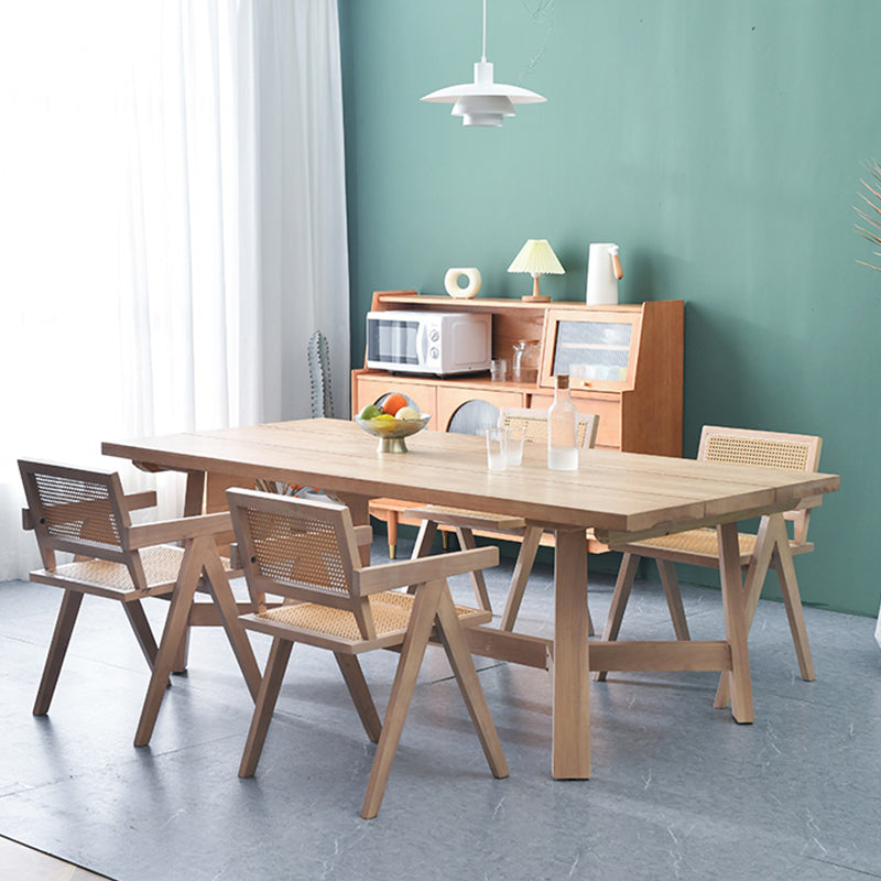 Modern 1/2/4/5/6 Pieces Dining Set with Solid Wood Dining Table and Chairs Furniture