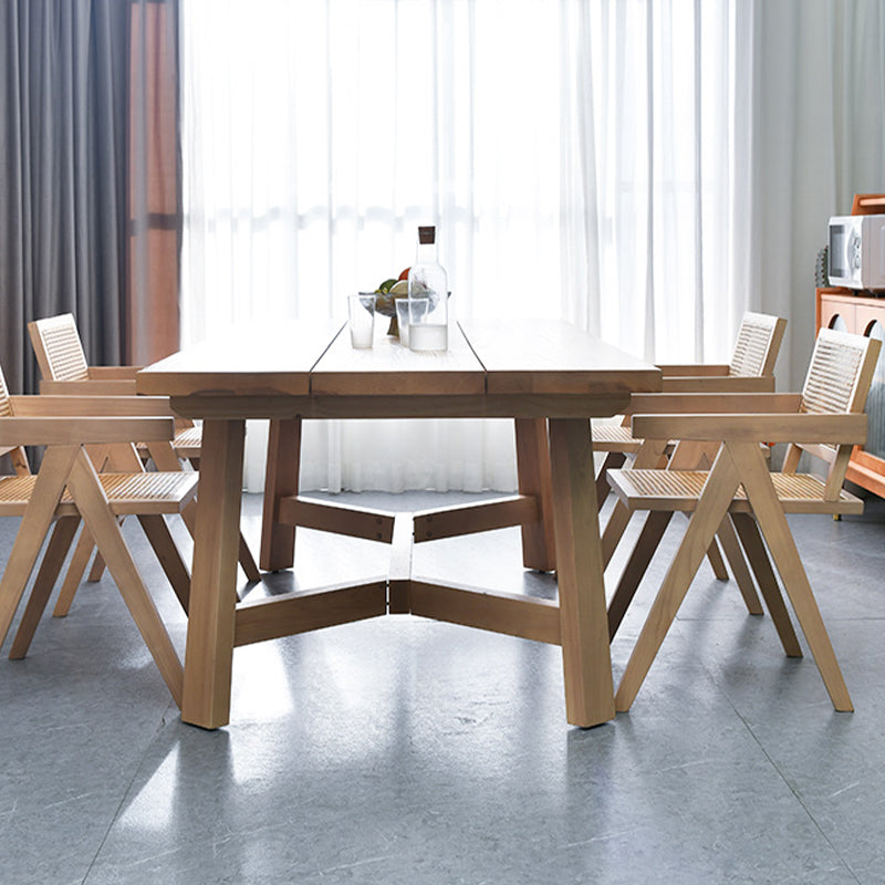 Modern 1/2/4/5/6 Pieces Dining Set with Solid Wood Dining Table and Chairs Furniture
