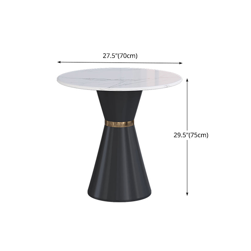 Glam 1/2/3/4/5 Pieces Dining Set Round Sintered Stone Dining Table Set