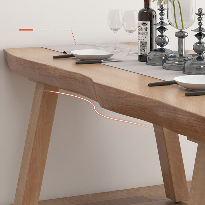 Modern 1/4/5/6 Pieces Dining Set with Solid Wood Table and Chairs Furniture