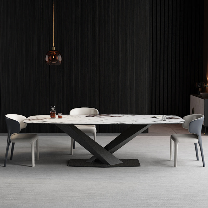 Minimalist 1/2/4/7 Pieces Dining Furniture Sintered Stone Dining Set for Dining Room