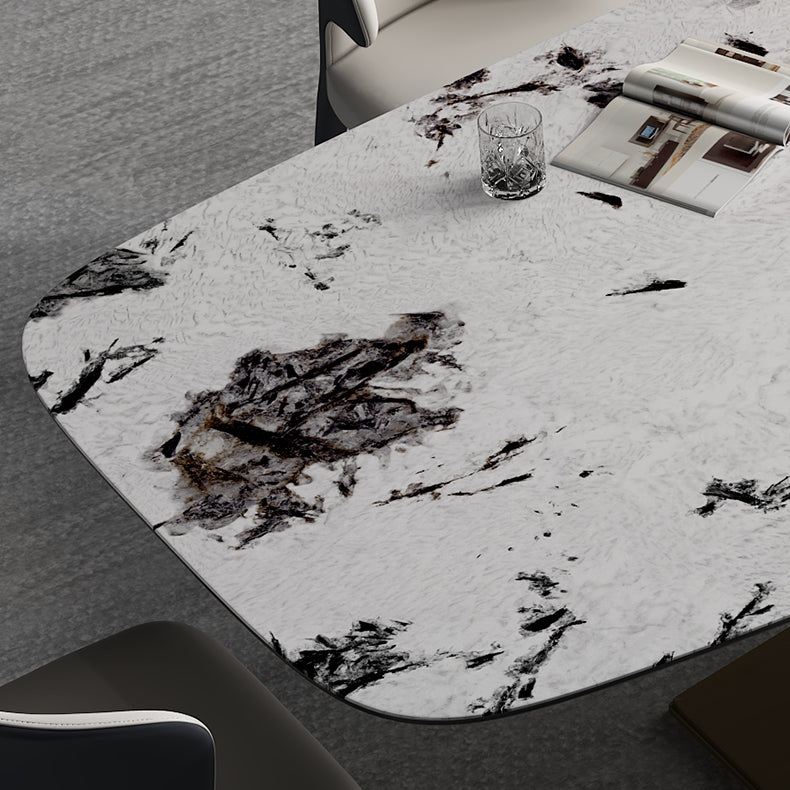 Minimalist 1/2/4/7 Pieces Dining Furniture Sintered Stone Dining Set for Dining Room