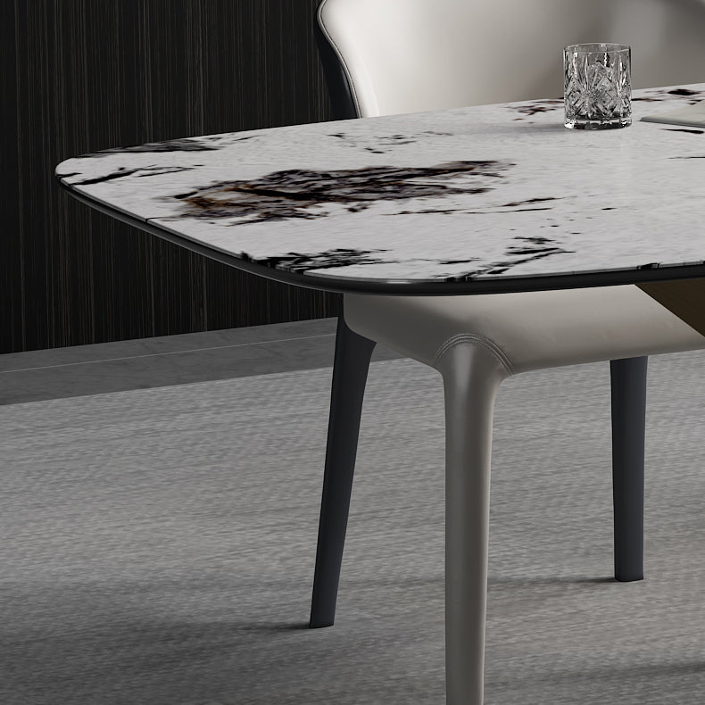 Minimalist 1/2/4/7 Pieces Dining Furniture Sintered Stone Dining Set for Dining Room