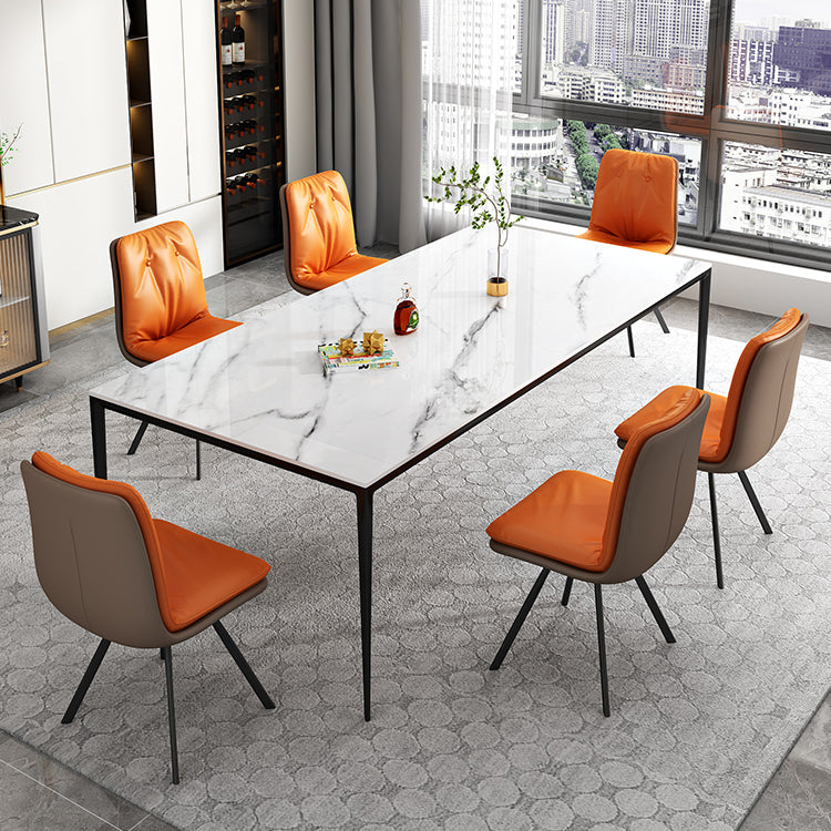 1/2/4/5/7/11 Pcs Metal Contemporary Dining Room Set with Rectangle Table Dinette Set