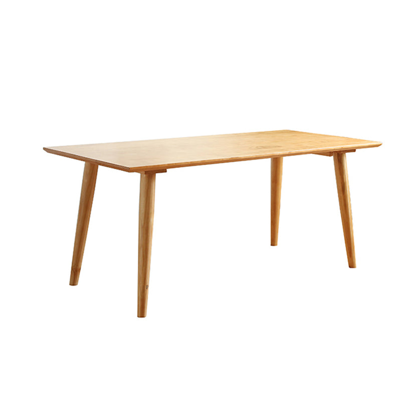 Modern 1/2/3/4/5/7 Pieces Rectangle Dining Set Solid Wood Dining Table with Chairs