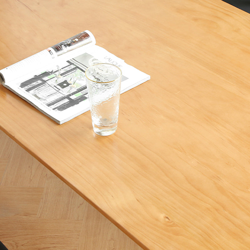 Modern 1/2/3/4/5/7 Pieces Rectangle Dining Set Solid Wood Dining Table with Chairs