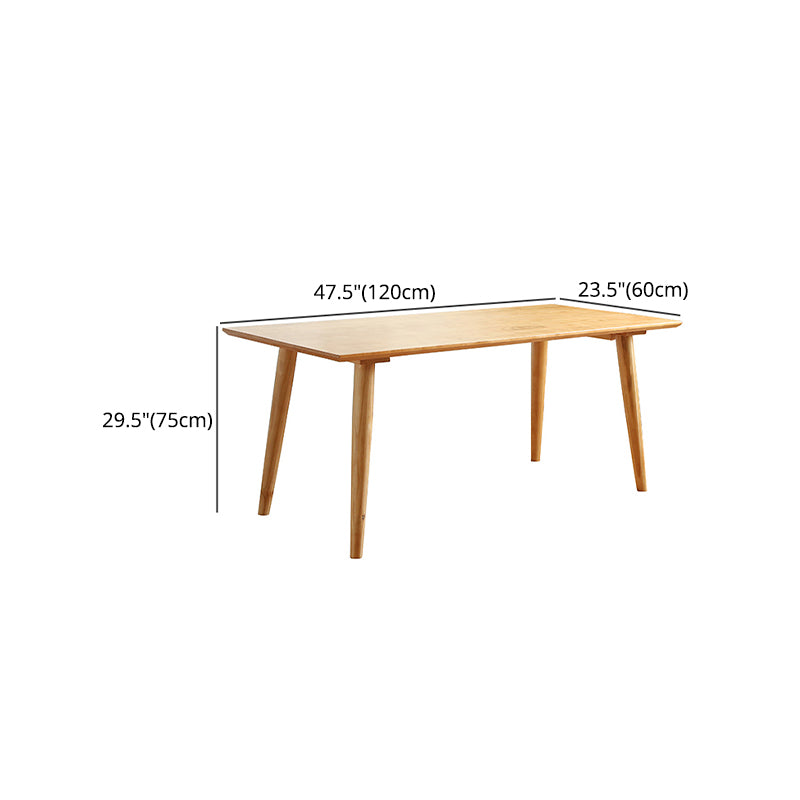 Modern 1/2/3/4/5/7 Pieces Rectangle Dining Set Solid Wood Dining Table with Chairs