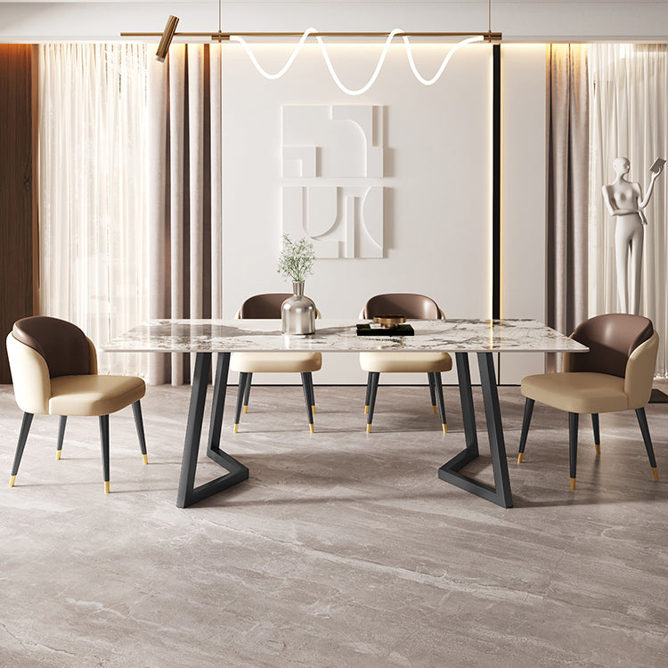 Minimalist 1/2/5/6/7 Pieces Dining Set Sintered Stone Dining Table Set