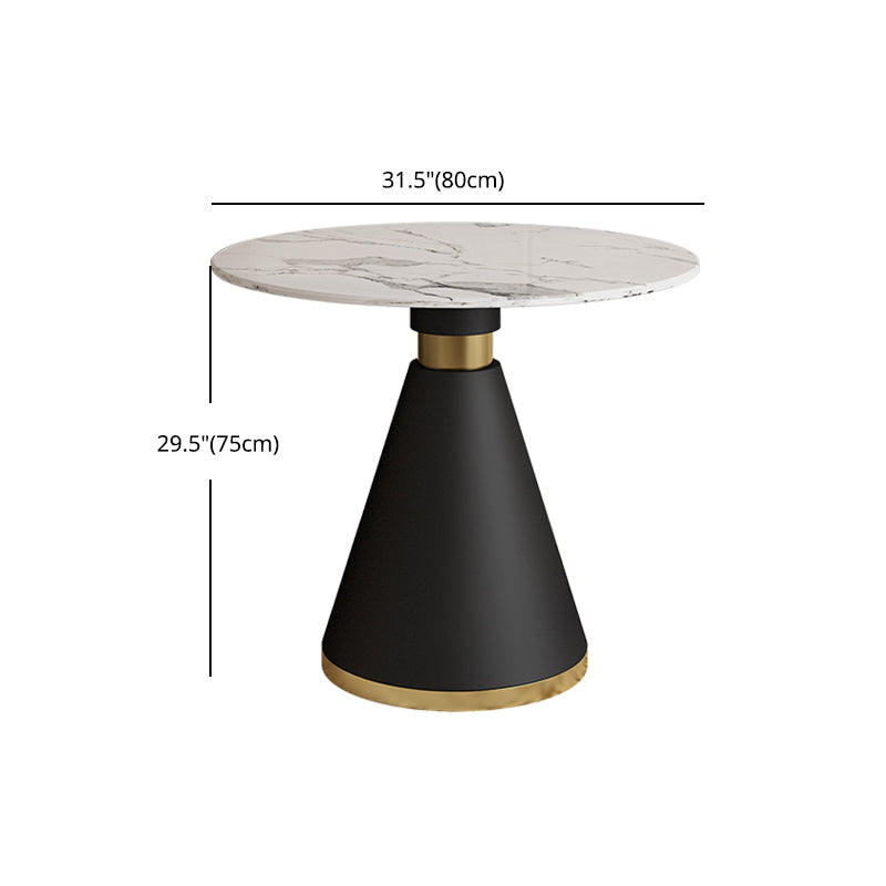 1/2/5 Pcs Metal Modern Dining Room Set with Round Table Dinette Set