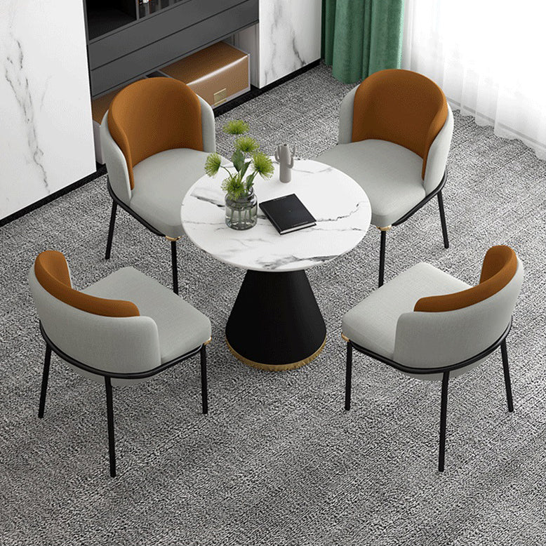 Contemporary 1/2/5 Pieces Dining Set Round Dining Room Table Set