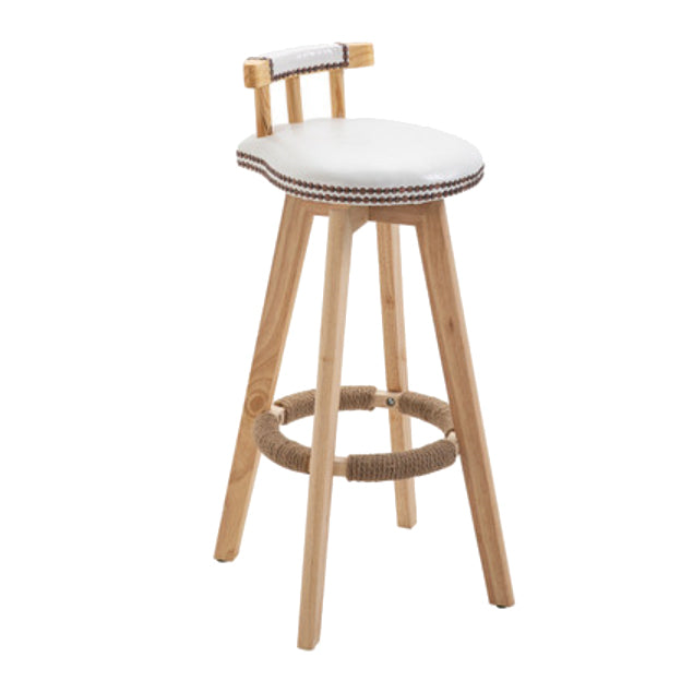 Taburete moderno de frases rotatables de la cocina de la madera de la madera con cojín