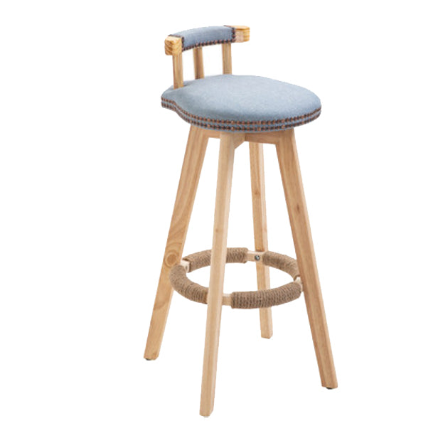 Taburete moderno de frases rotatables de la cocina de la madera de la madera con cojín