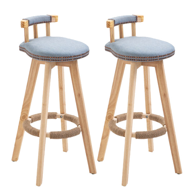Taburete moderno de frases rotatables de la cocina de la madera de la madera con cojín