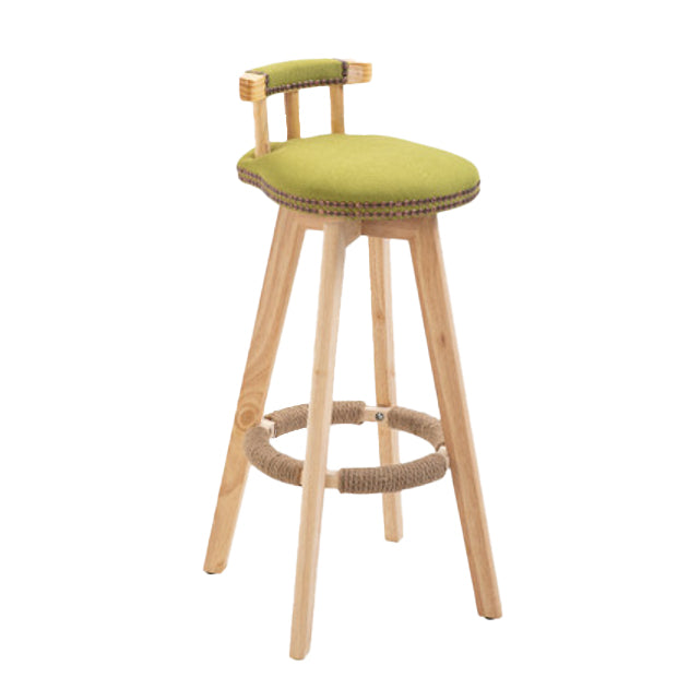 Taburete moderno de frases rotatables de la cocina de la madera de la madera con cojín