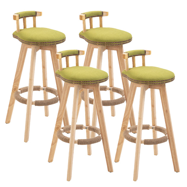 Taburete moderno de frases rotatables de la cocina de la madera de la madera con cojín