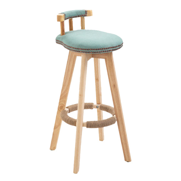 Taburete moderno de frases rotatables de la cocina de la madera de la madera con cojín