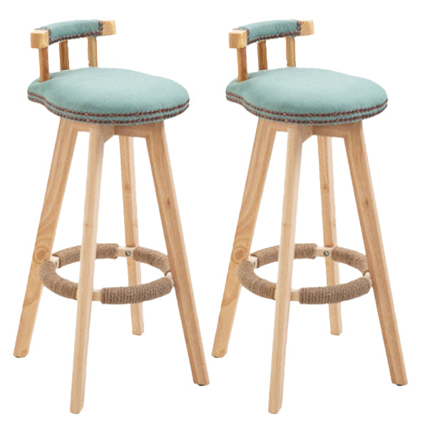 Taburete moderno de frases rotatables de la cocina de la madera de la madera con cojín
