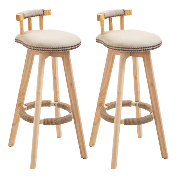 Taburete moderno de frases rotatables de la cocina de la madera de la madera con cojín