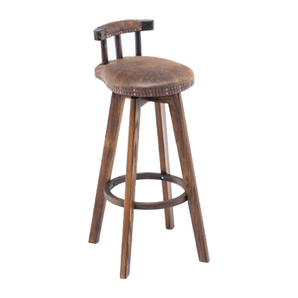 Taburete moderno de frases rotatables de la cocina de la madera de la madera con cojín