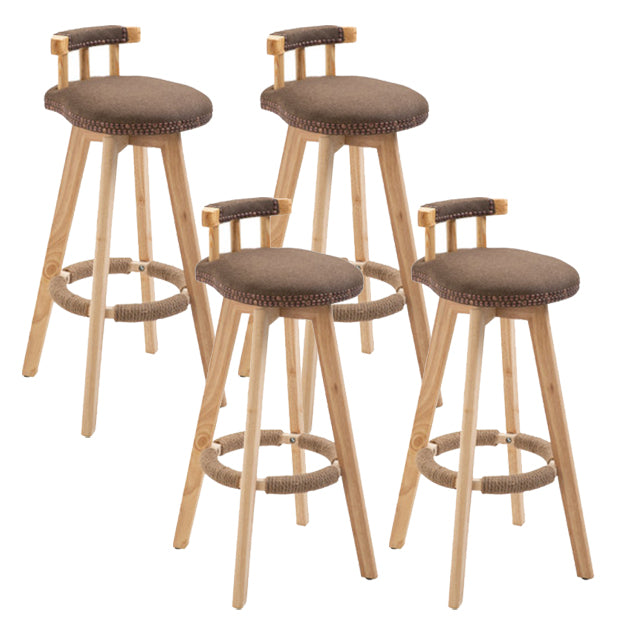 Taburete moderno de frases rotatables de la cocina de la madera de la madera con cojín