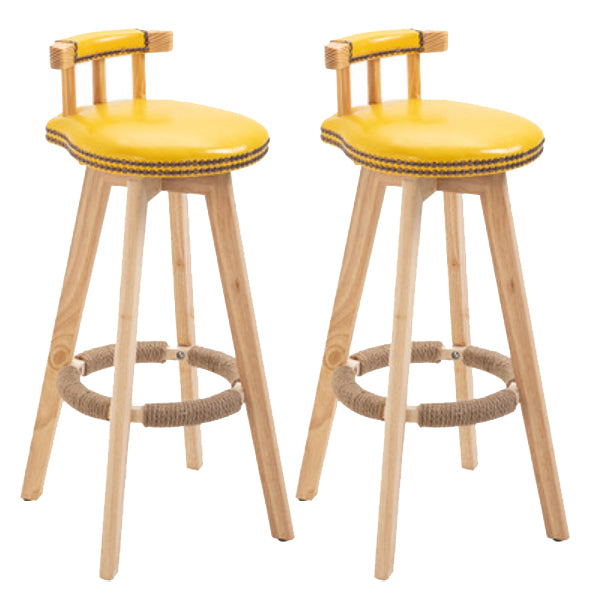 Taburete moderno de frases rotatables de la cocina de la madera de la madera con cojín