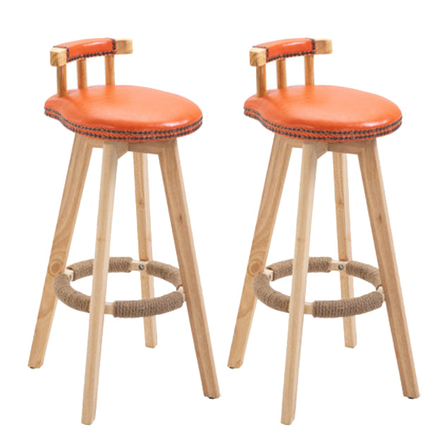 Taburete moderno de frases rotatables de la cocina de la madera de la madera con cojín