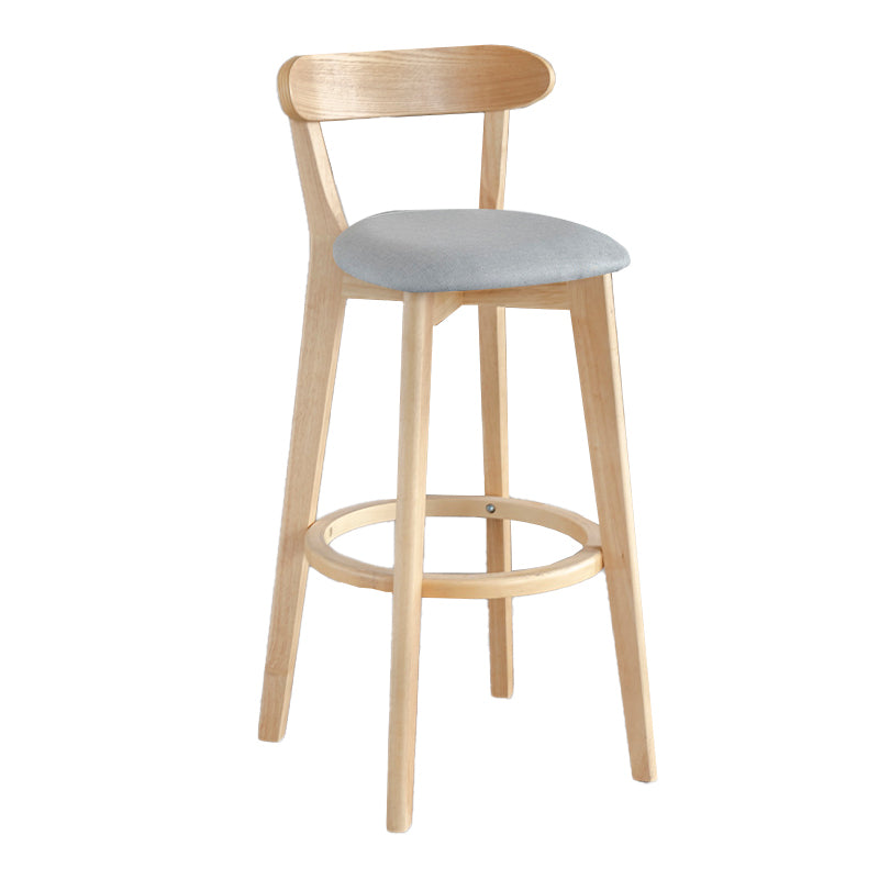 Moderner Thekenhocker ohne Armlehnen, Holz, Milchteeladen-Barhocker mit Pedal