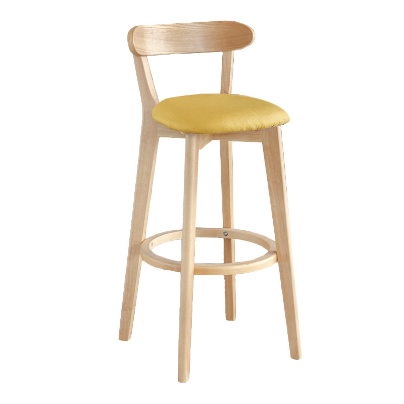 Moderner Thekenhocker ohne Armlehnen, Holz, Milchteeladen-Barhocker mit Pedal