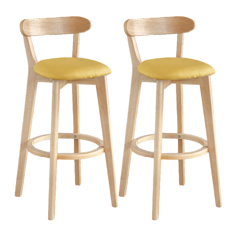 Moderner Thekenhocker ohne Armlehnen, Holz, Milchteeladen-Barhocker mit Pedal