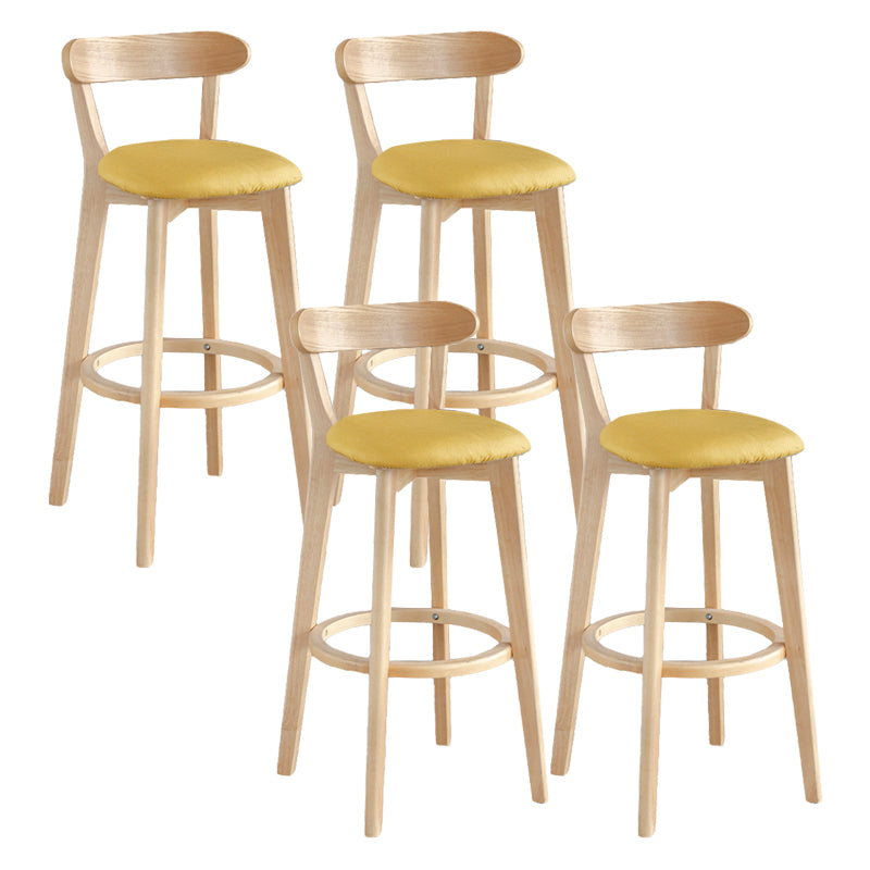 Moderner Thekenhocker ohne Armlehnen, Holz, Milchteeladen-Barhocker mit Pedal