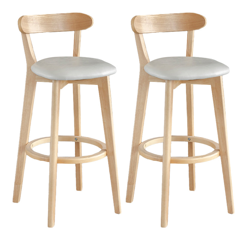 Moderner Thekenhocker ohne Armlehnen, Holz, Milchteeladen-Barhocker mit Pedal