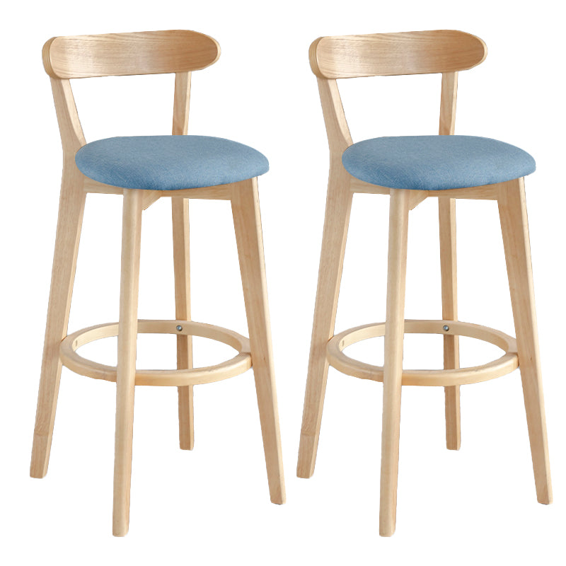 Moderner Thekenhocker ohne Armlehnen, Holz, Milchteeladen-Barhocker mit Pedal