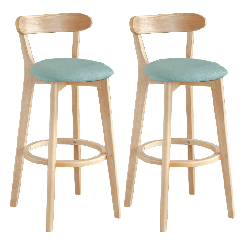 Moderner Thekenhocker ohne Armlehnen, Holz, Milchteeladen-Barhocker mit Pedal