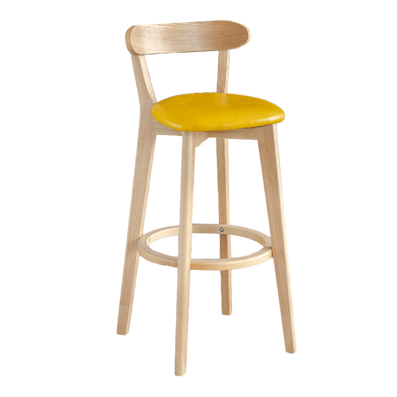 Moderner Thekenhocker ohne Armlehnen, Holz, Milchteeladen-Barhocker mit Pedal