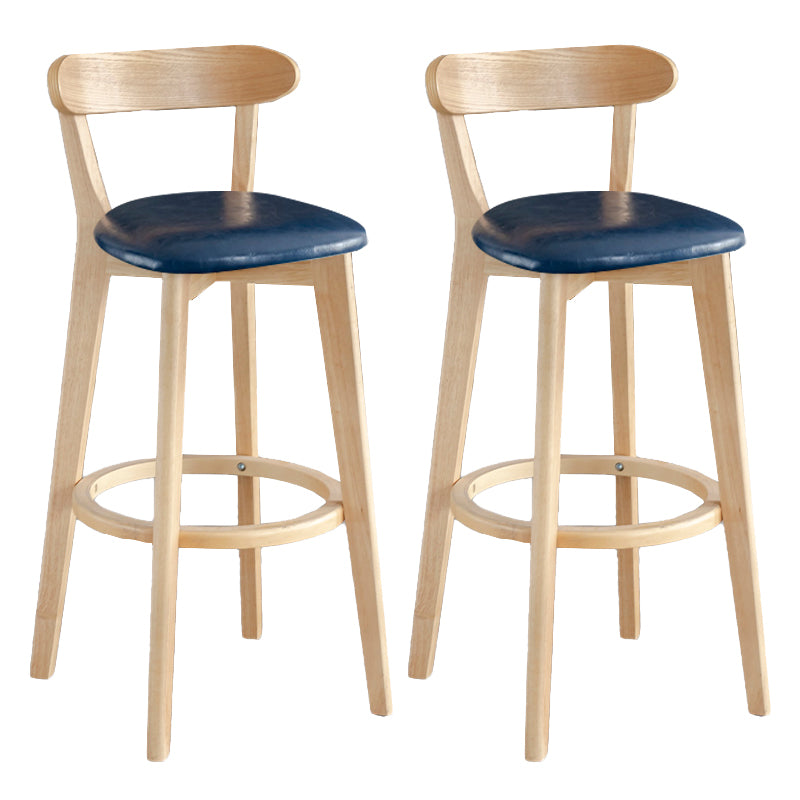 Moderner Thekenhocker ohne Armlehnen, Holz, Milchteeladen-Barhocker mit Pedal