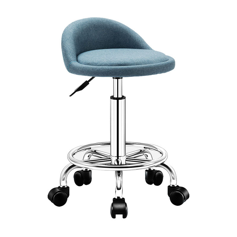 Modern Rotatable Liftable Counter Stool Steel Barber Shop Bar Stool with Cushion