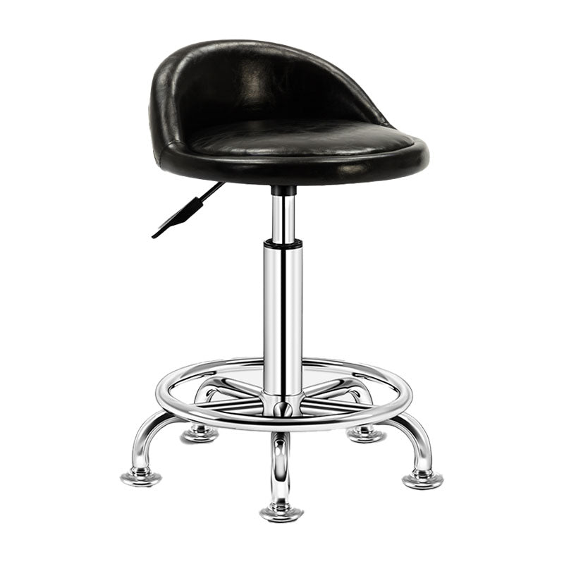Modern Rotatable Liftable Counter Stool Steel Barber Shop Bar Stool with Cushion