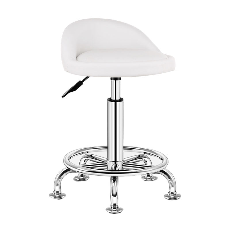 Modern Rotatable Liftable Counter Stool Steel Barber Shop Bar Stool with Cushion