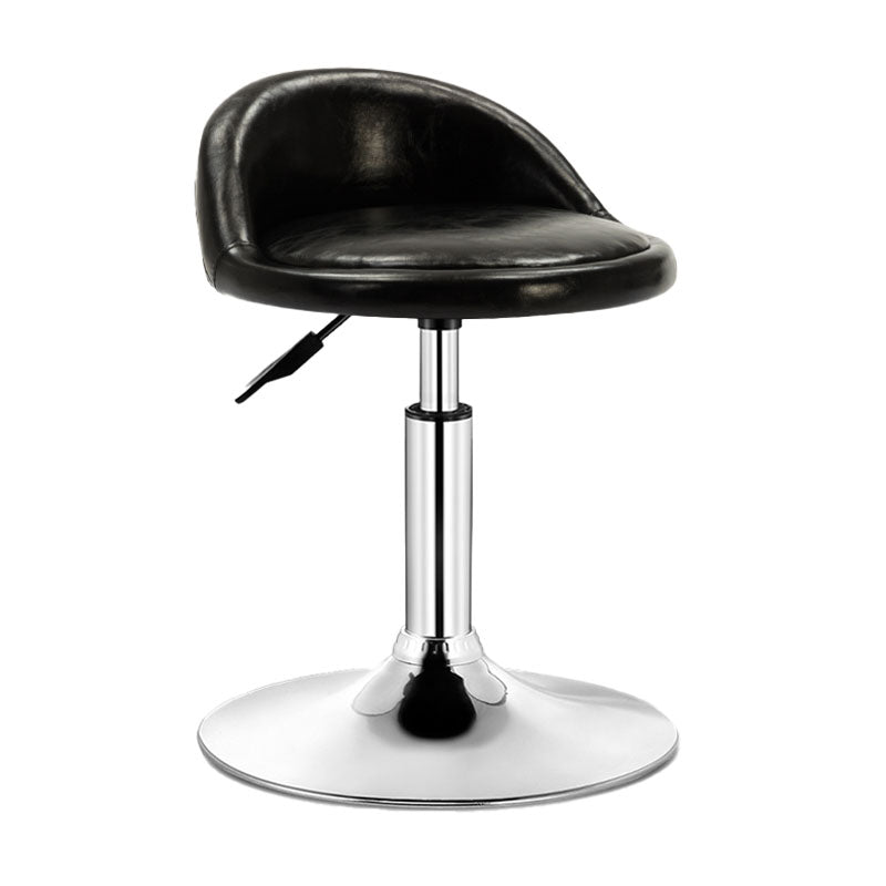 Modern Rotatable Liftable Counter Stool Steel Barber Shop Bar Stool with Cushion
