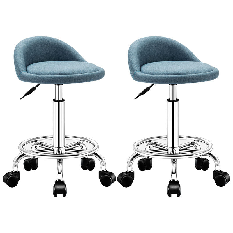 Modern Rotatable Liftable Counter Stool Steel Barber Shop Bar Stool with Cushion